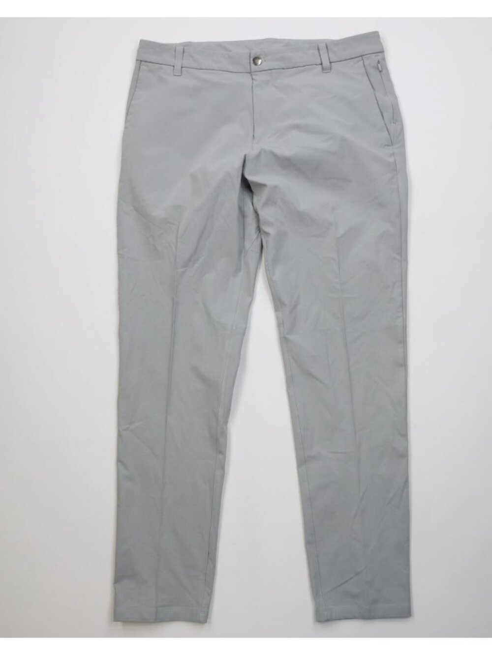 Lululemon Mens 35x32 ABC Stretch Performance Knit Chino Pants Trousers Gray